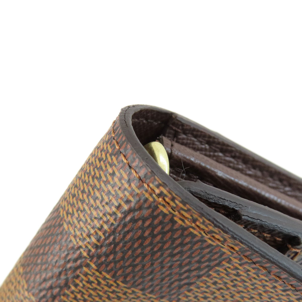 LOUIS VUITTON Long Wallet Purse N63209 Damier canvas Brown Portefeuille Sara