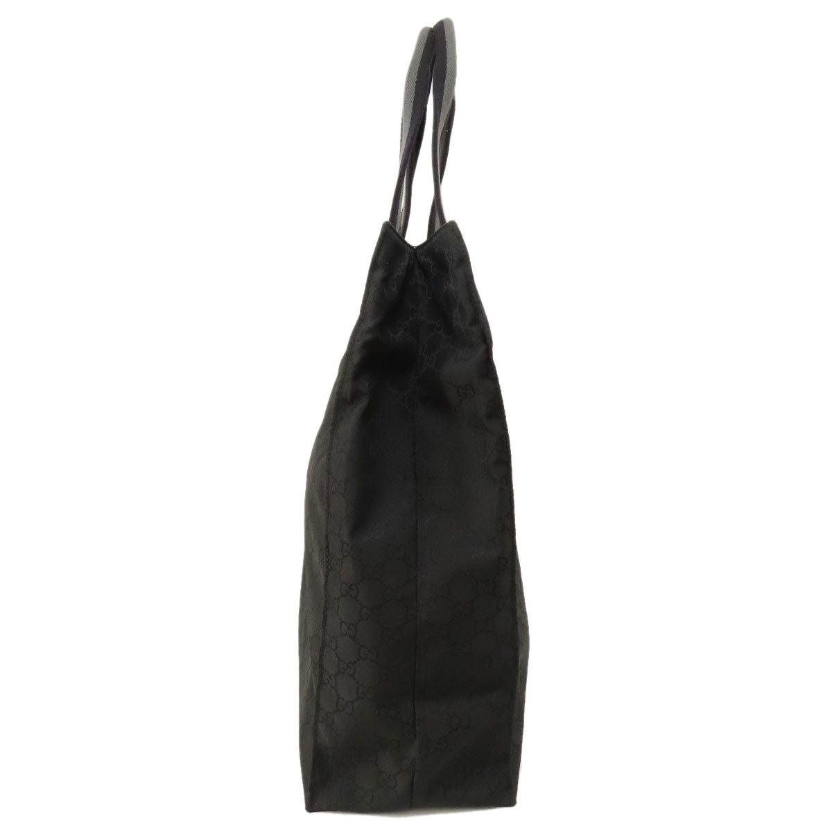 GUCCI Tote Bag 449177 Nylon black GG outlet Women Used Authentic
