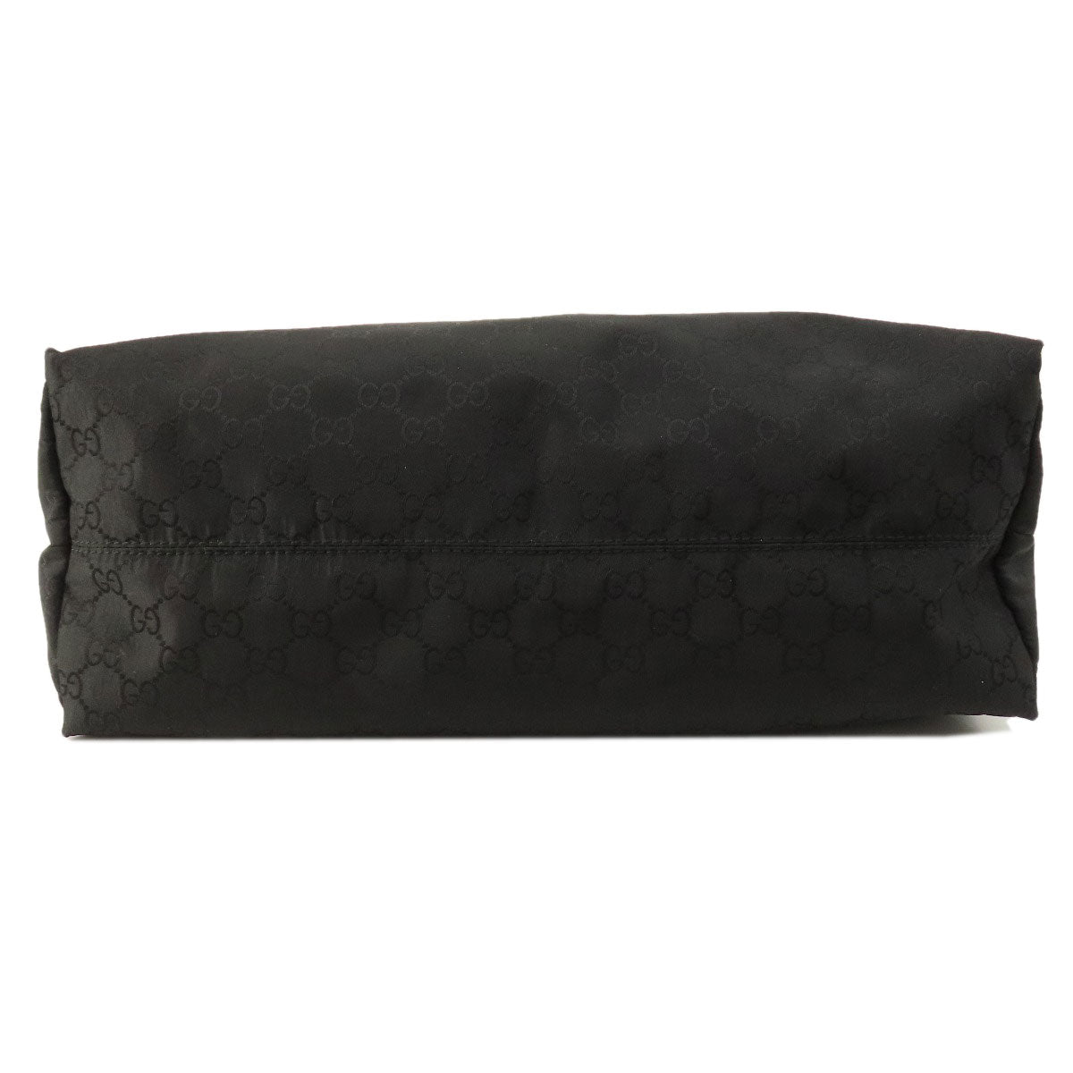 GUCCI Tote Bag 449177 Nylon black GG outlet Women Used Authentic