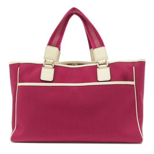 GUCCI Tote Bag 264216 Nylon canvas purple outlet Women Used Authentic