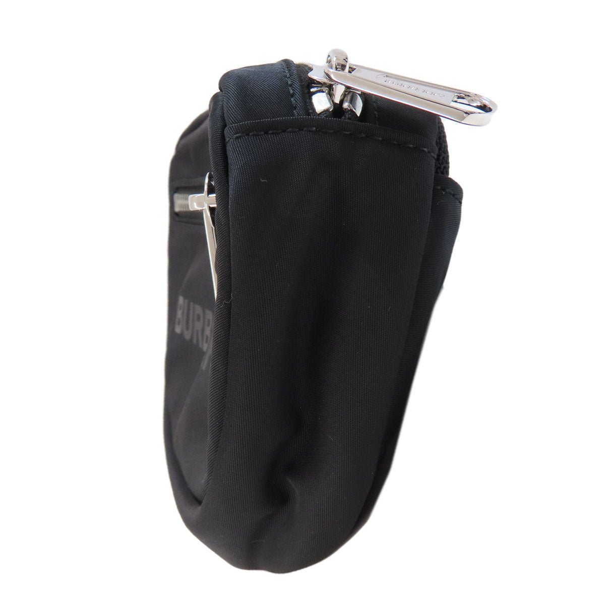 BURBERRY Sling bag Nylon black logo Women Used Authentic
