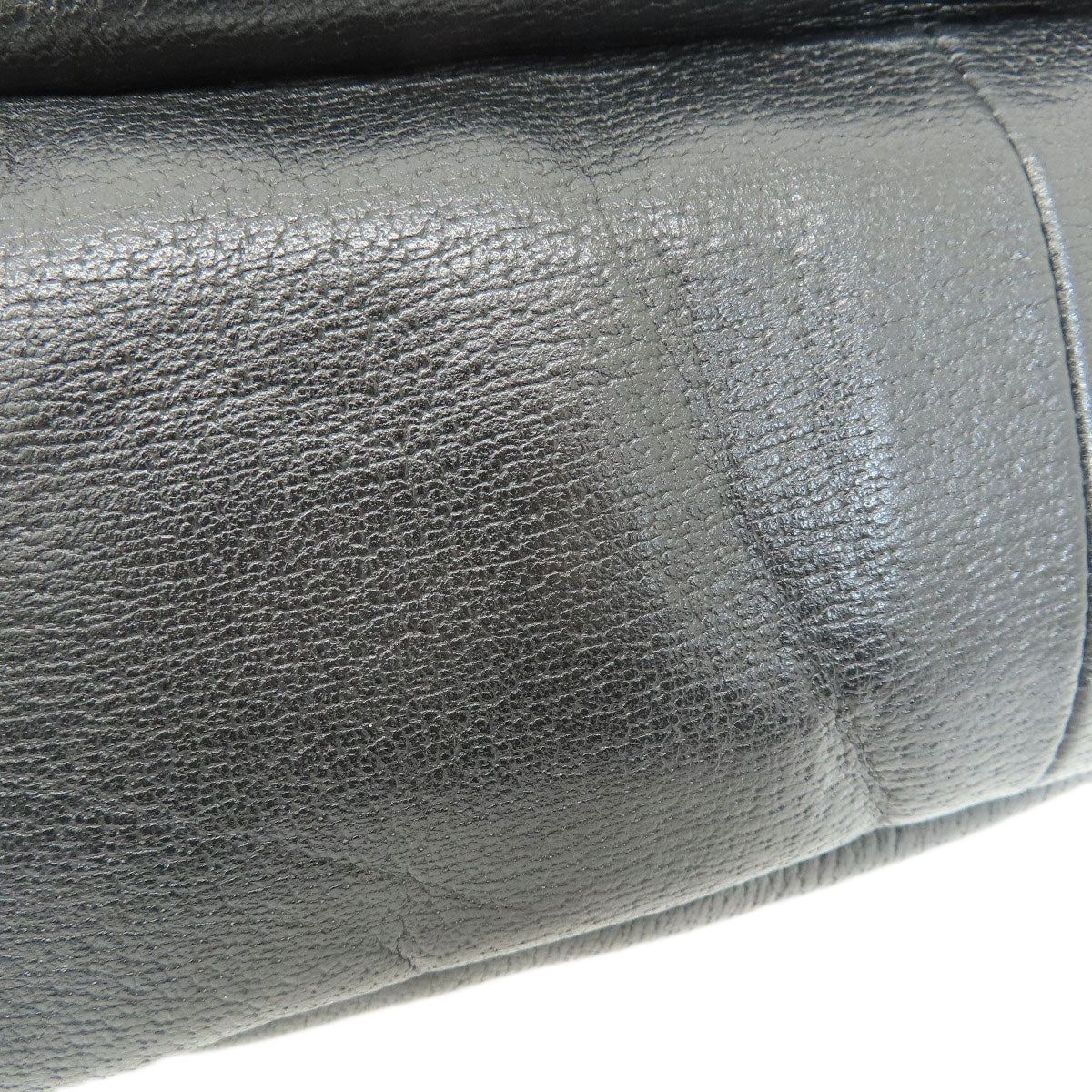 GUCCI Tote Bag 130736 leather black logo Women Used Authentic