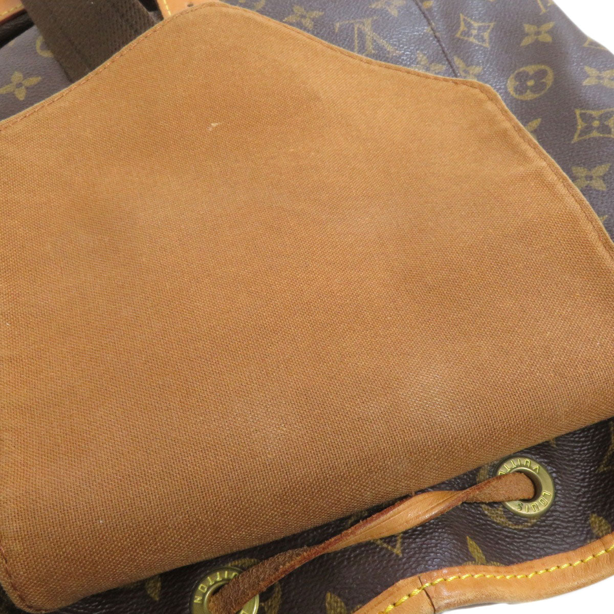 LOUIS VUITTON Backpack M51135 Monogram canvas Brown MontsourisGM Women Used Authentic