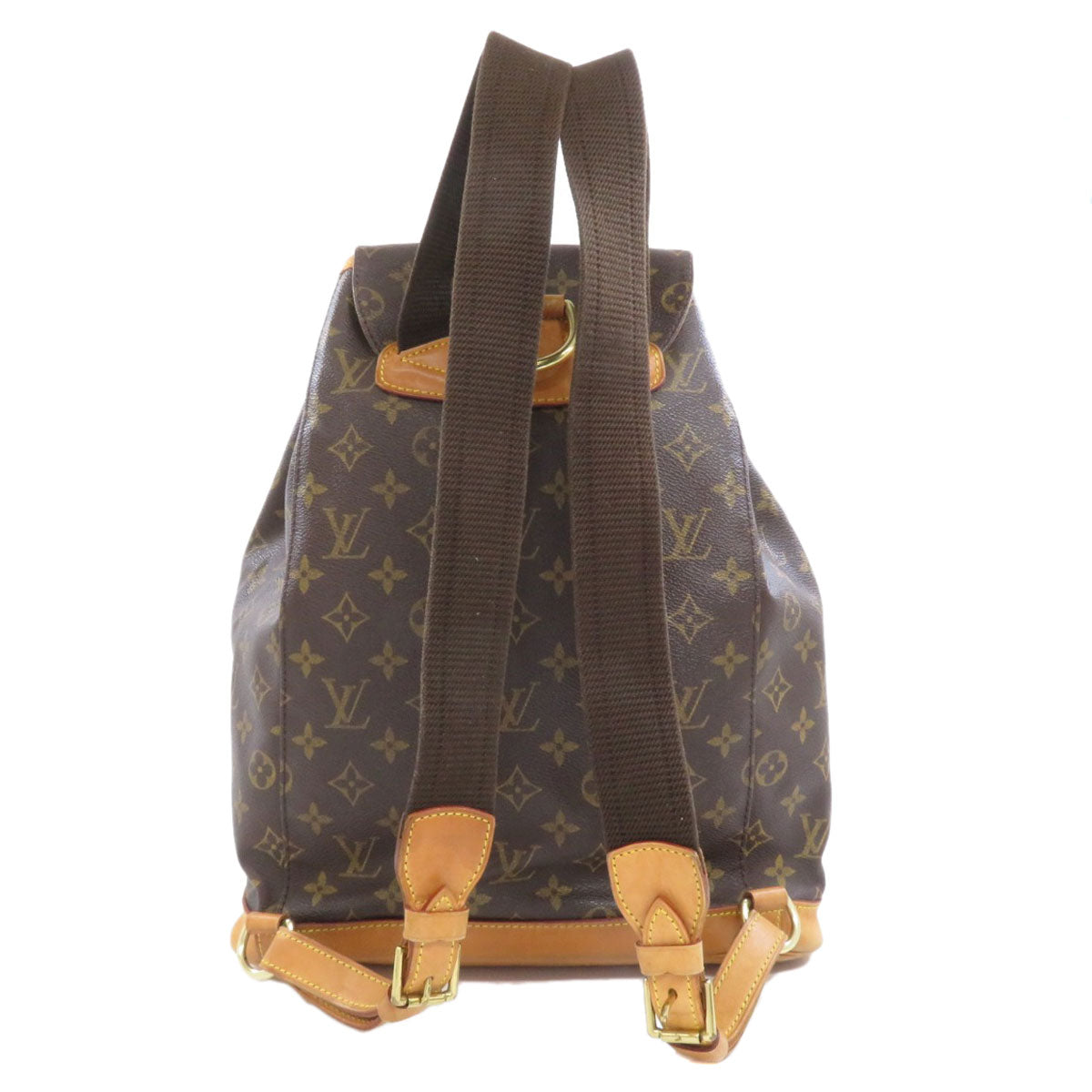 LOUIS VUITTON Backpack M51135 Monogram canvas Brown MontsourisGM Women Used Authentic