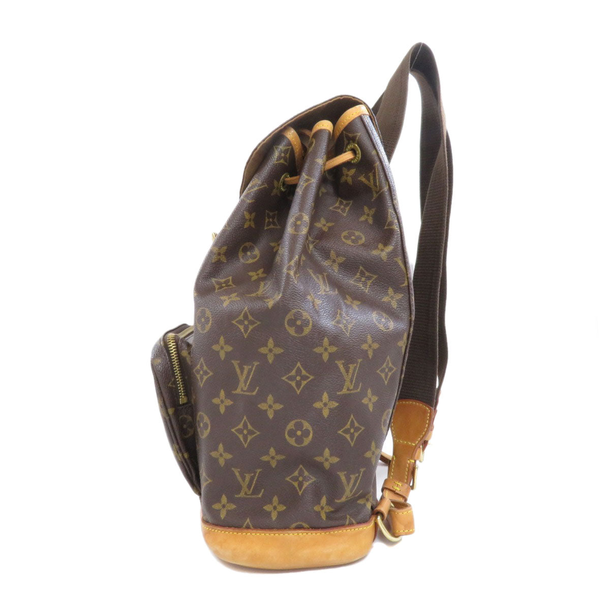 LOUIS VUITTON Backpack M51135 Monogram canvas Brown MontsourisGM Women Used Authentic