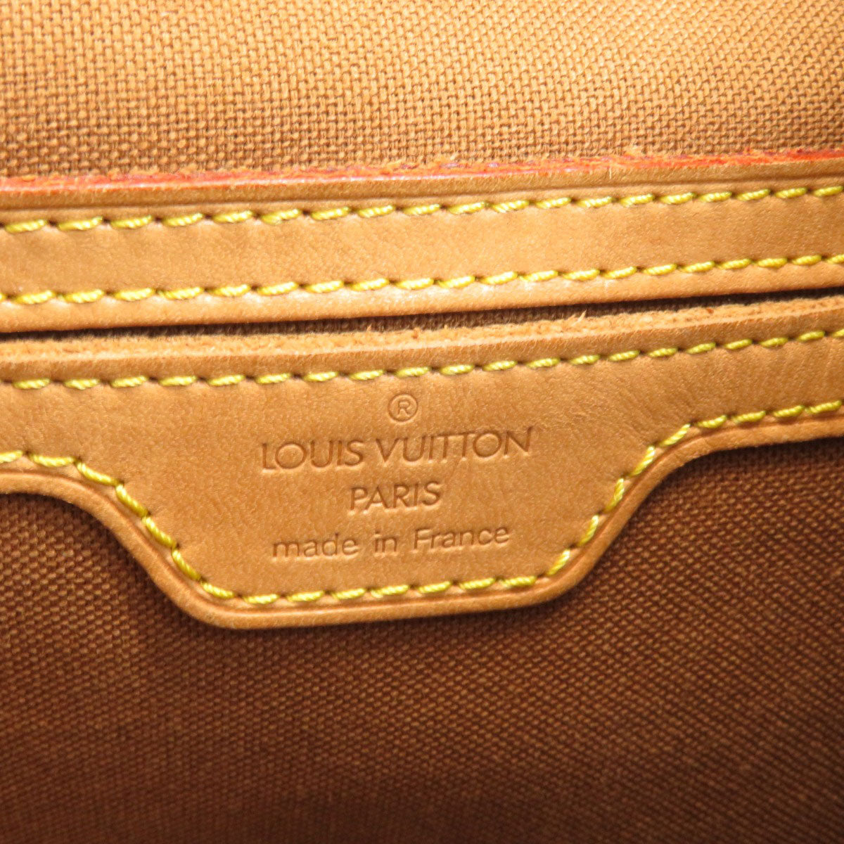 LOUIS VUITTON Backpack M51135 Monogram canvas Brown MontsourisGM Women Used Authentic