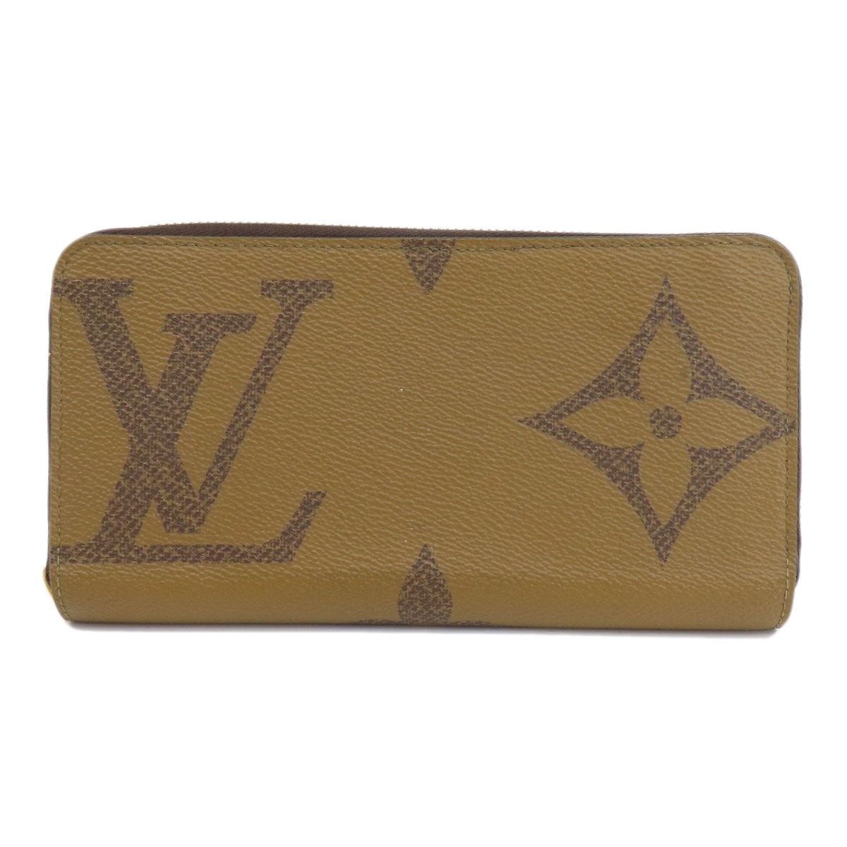 LOUIS VUITTON Long Wallet Purse M69353 Monogram reverse Brown Zippy wallet Women Used Authentic