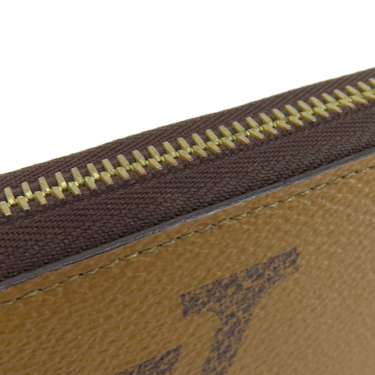 LOUIS VUITTON Long Wallet Purse M69353 Monogram reverse Brown Zippy wallet Women Used Authentic