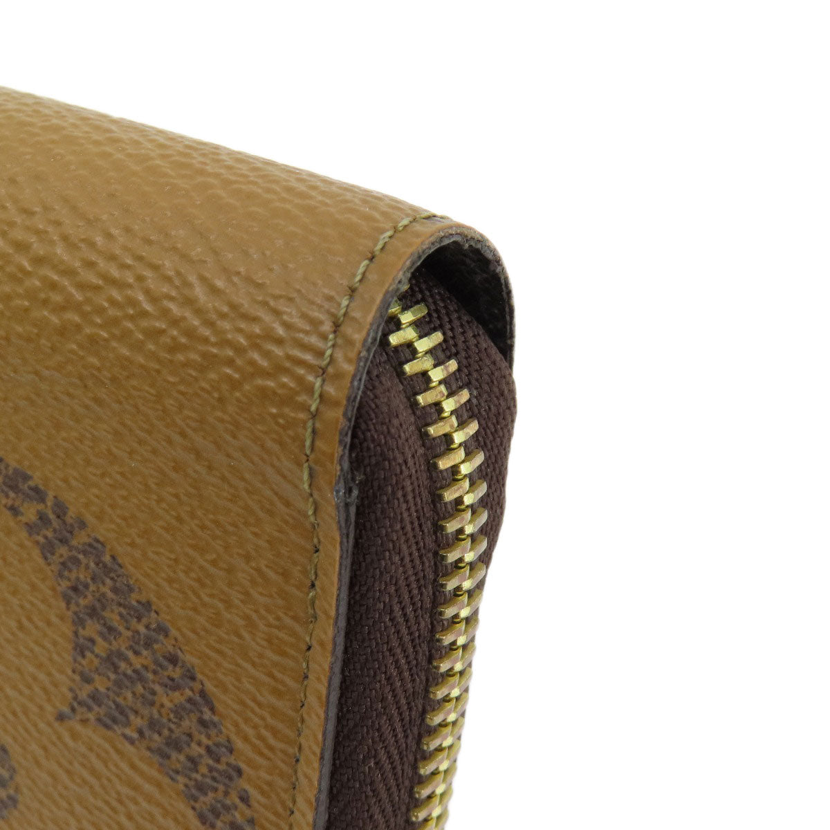 LOUIS VUITTON Long Wallet Purse M69353 Monogram reverse Brown Zippy wallet Women Used Authentic