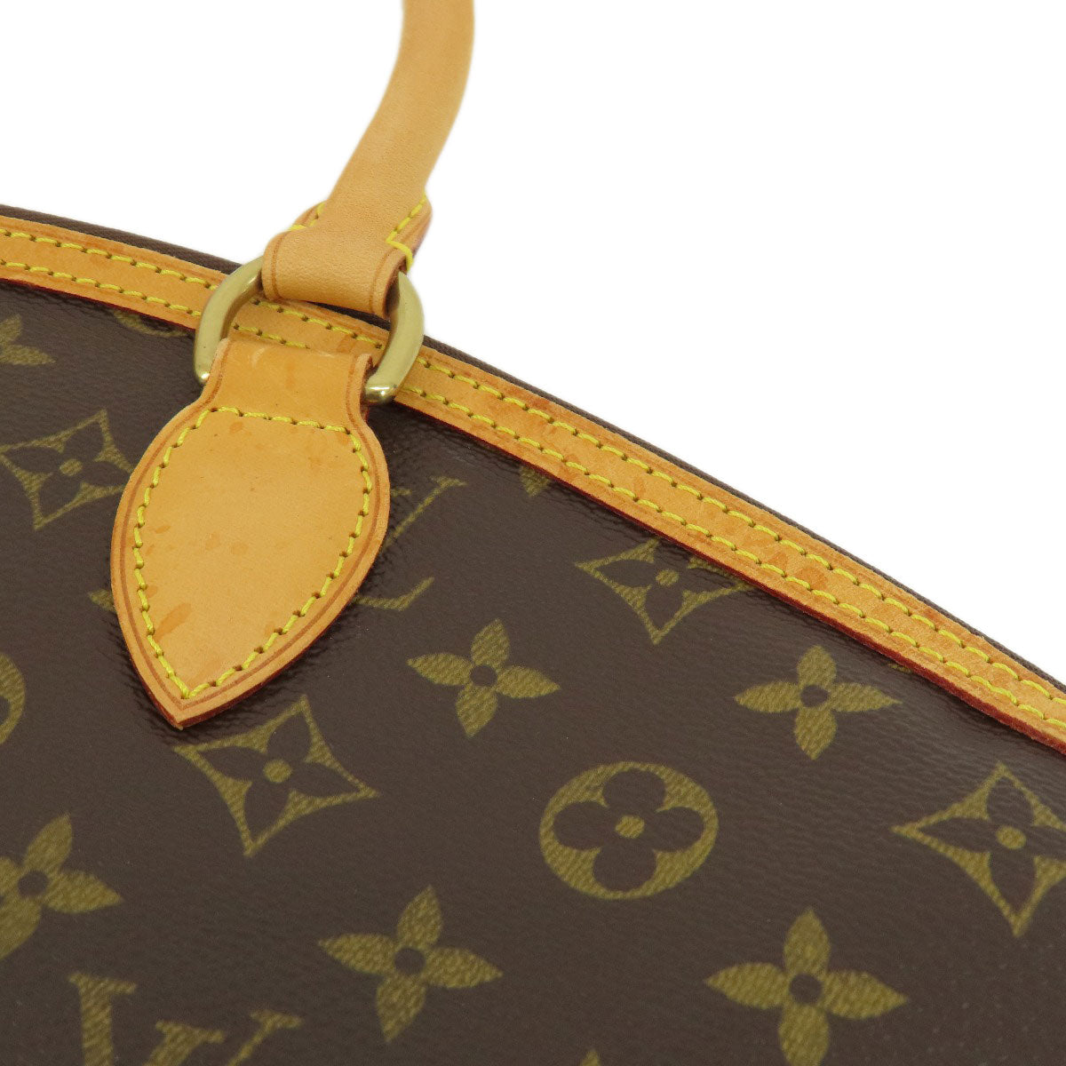 LOUIS VUITTON Tote Bag M40102 Monogram canvas Brown Lockit Monogram Women Used Authentic