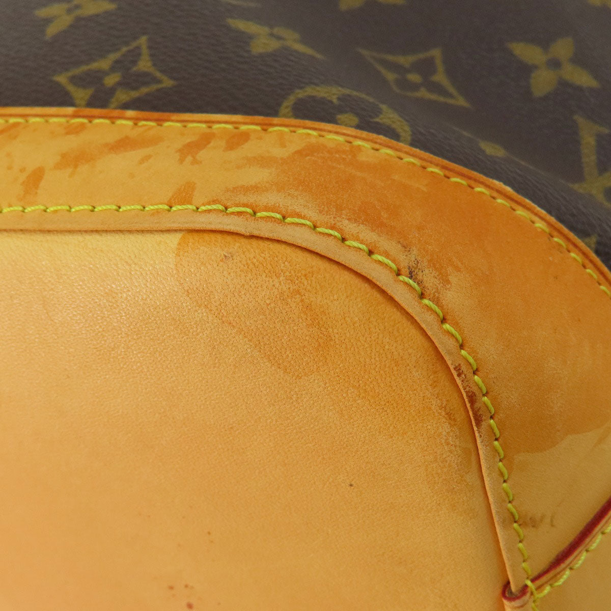 LOUIS VUITTON Tote Bag M40102 Monogram canvas Brown Lockit Monogram Women Used Authentic