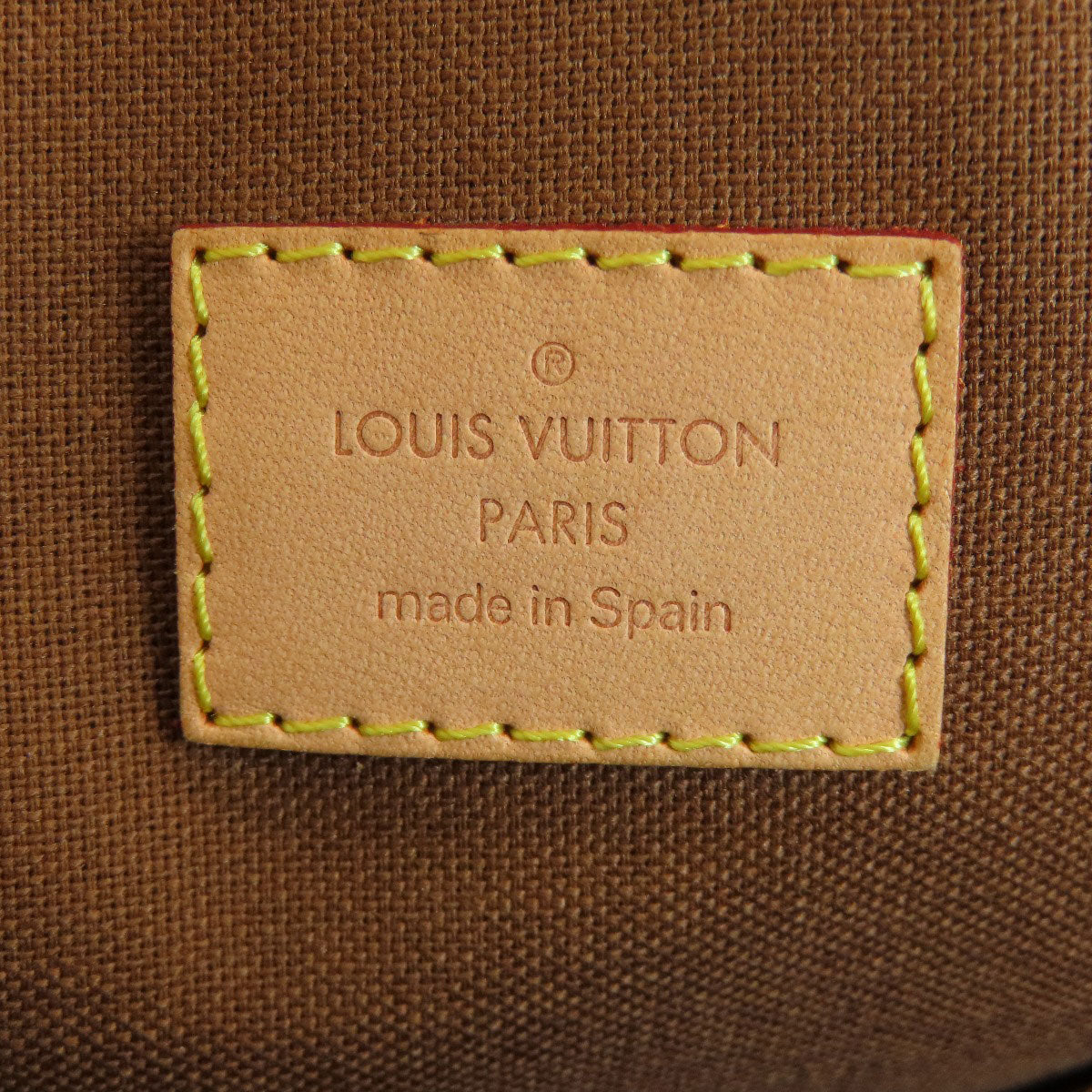 LOUIS VUITTON Tote Bag M40102 Monogram canvas Brown Lockit Monogram Women Used Authentic