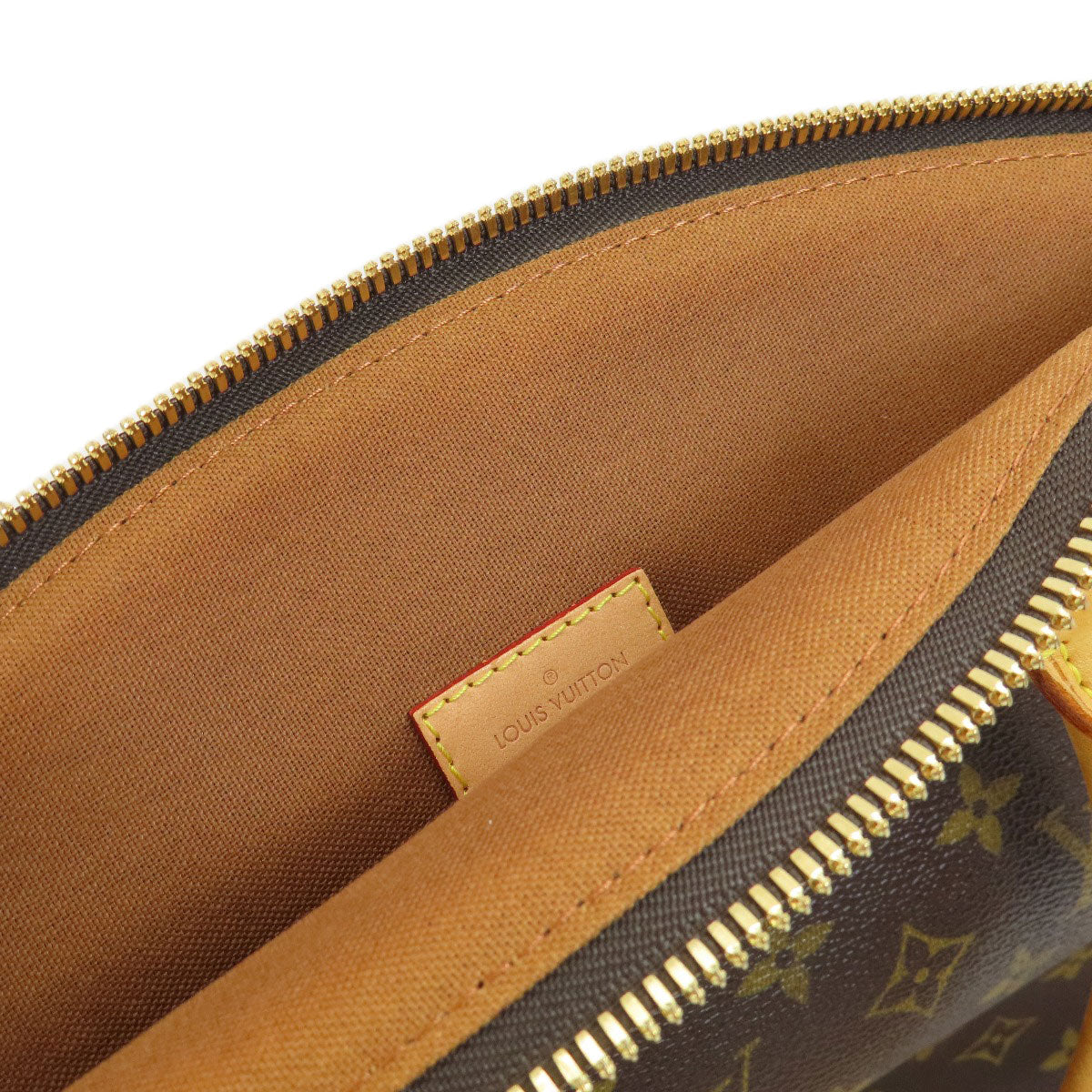 LOUIS VUITTON Tote Bag M40102 Monogram canvas Brown Lockit Monogram Women Used Authentic