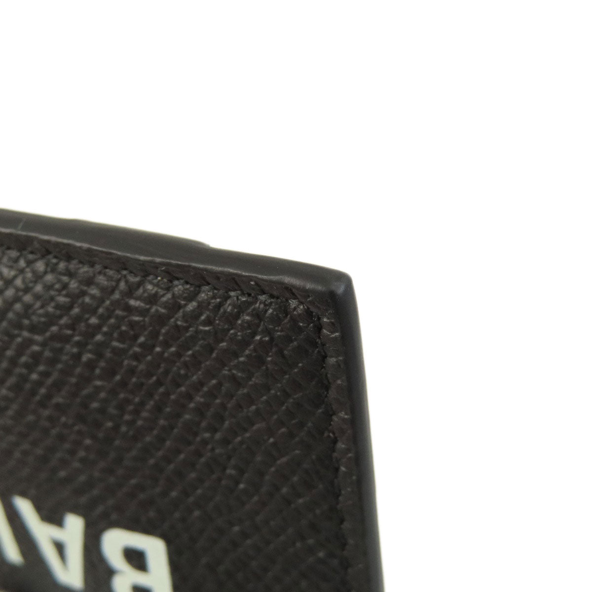 BALENCIAGA Coin case 594548 leather black logo Women(Unisex) Used Authentic