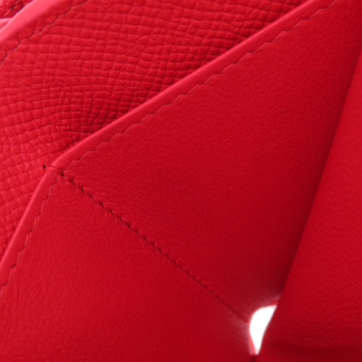 BALENCIAGA Bifold Wallet 601387 leather Red BB logo compact wallet Women Used Authentic