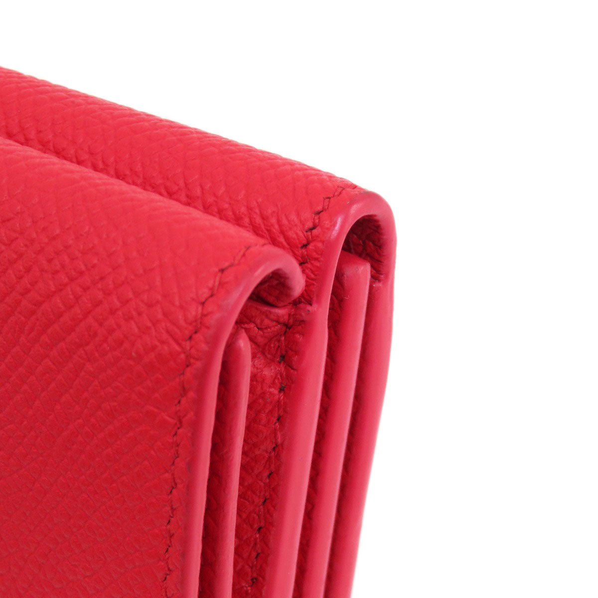 BALENCIAGA Bifold Wallet 601387 leather Red BB logo compact wallet Women Used Authentic