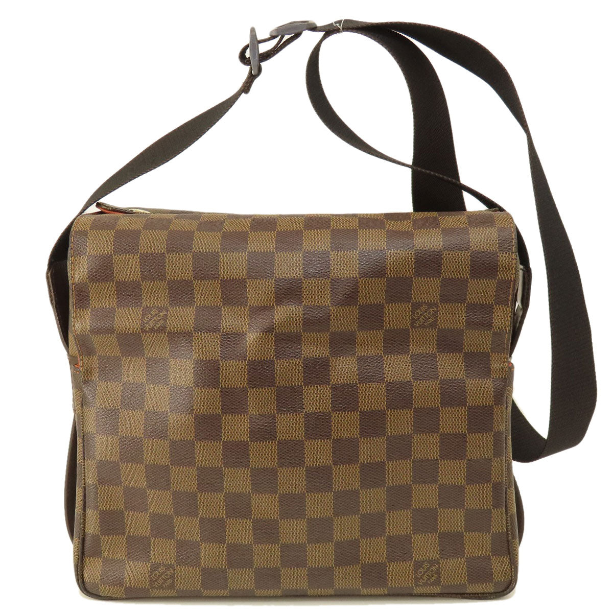 LOUIS VUITTON Shoulder Bag N45255 Damier canvas Brown Naviglio Damier Ebene Women Used Authentic