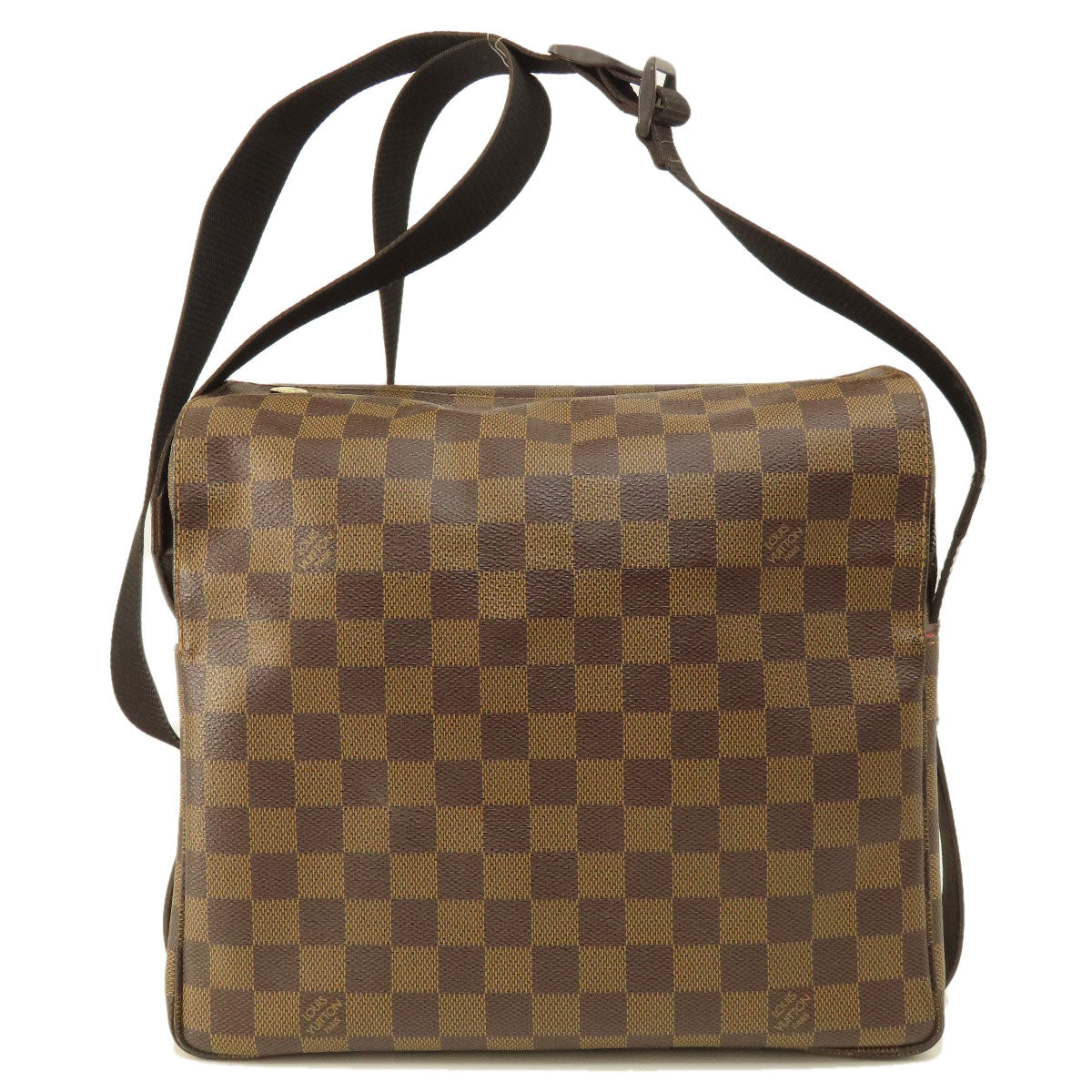 LOUIS VUITTON Shoulder Bag N45255 Damier canvas Brown Naviglio Damier Ebene Women Used Authentic