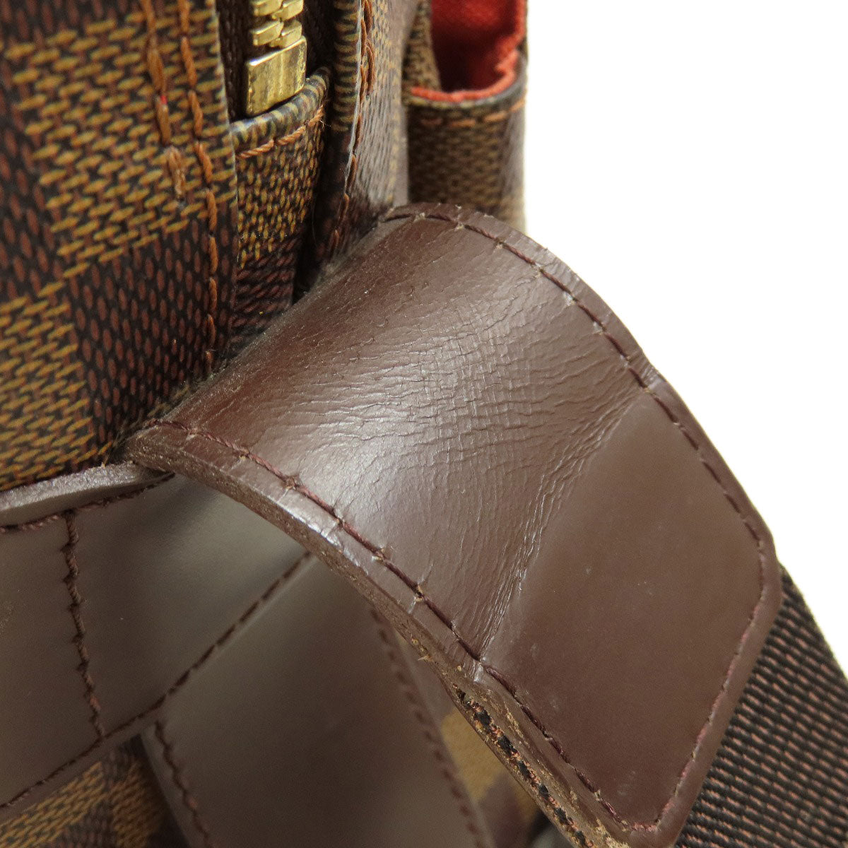 LOUIS VUITTON Shoulder Bag N45255 Damier canvas Brown Naviglio Damier Ebene Women Used Authentic