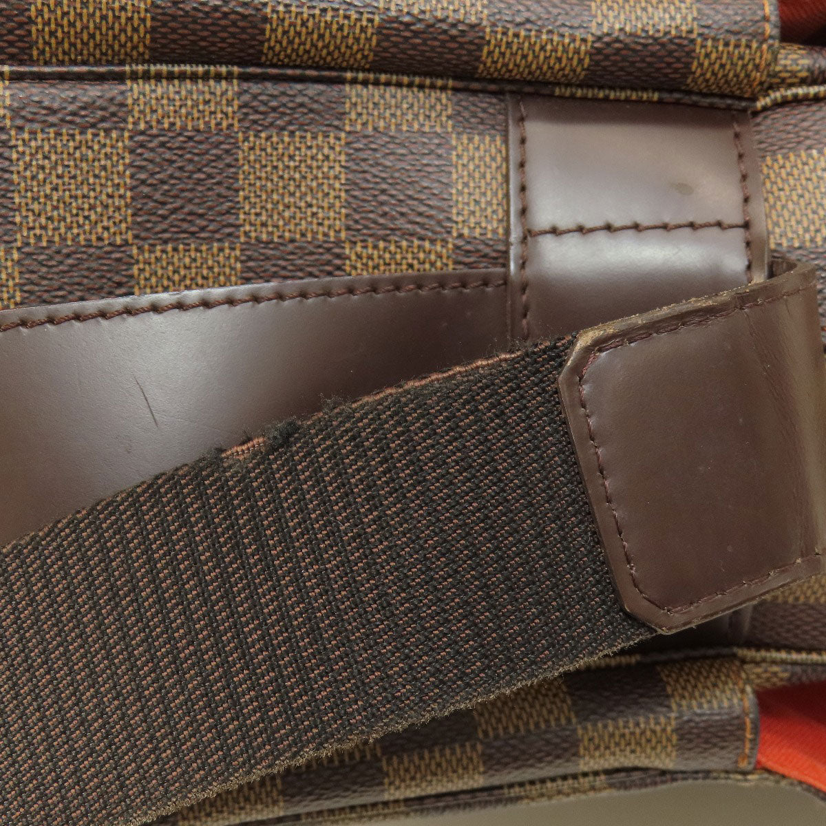 LOUIS VUITTON Shoulder Bag N45255 Damier canvas Brown Naviglio Damier Ebene Women Used Authentic