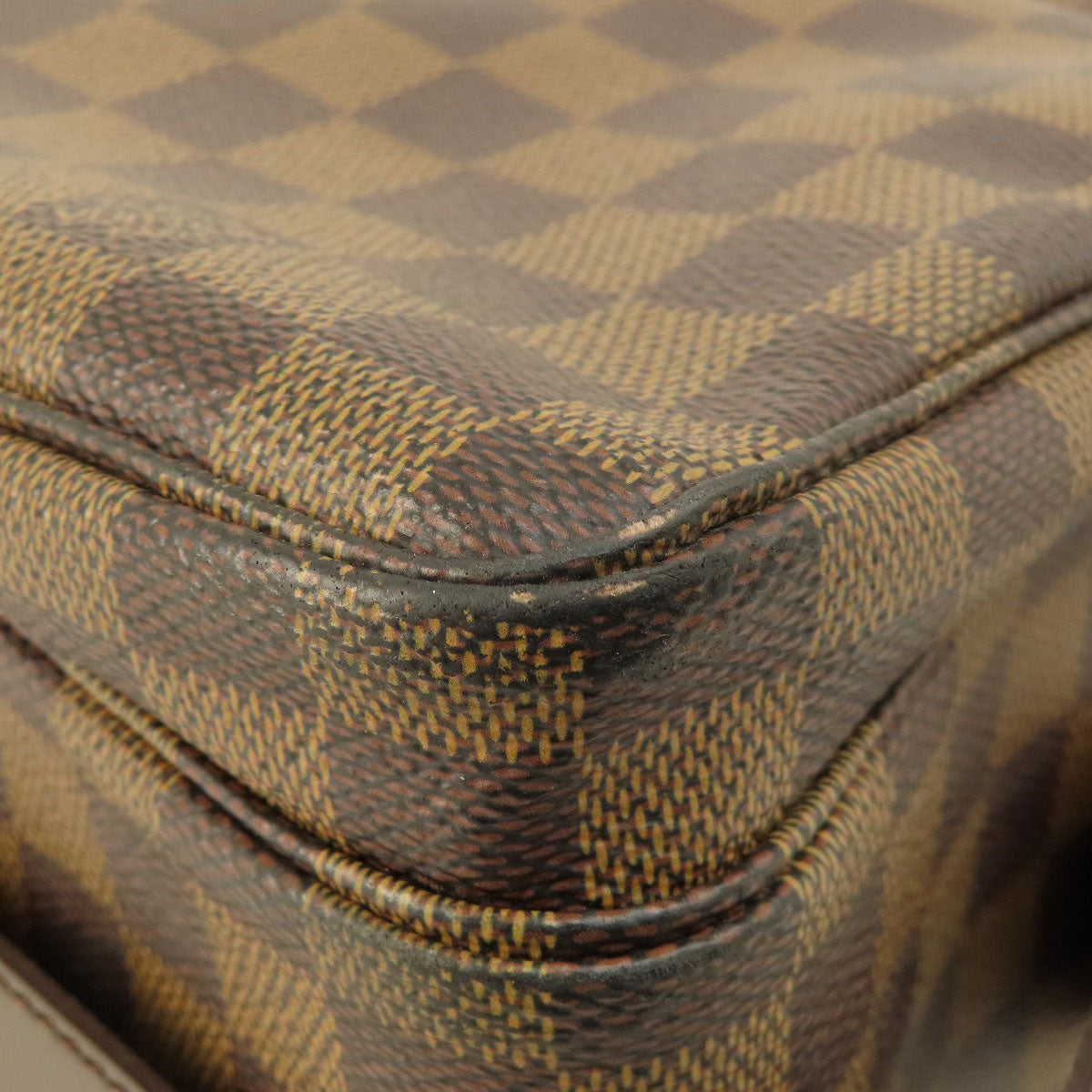 LOUIS VUITTON Shoulder Bag N45255 Damier canvas Brown Naviglio Damier Ebene Women Used Authentic