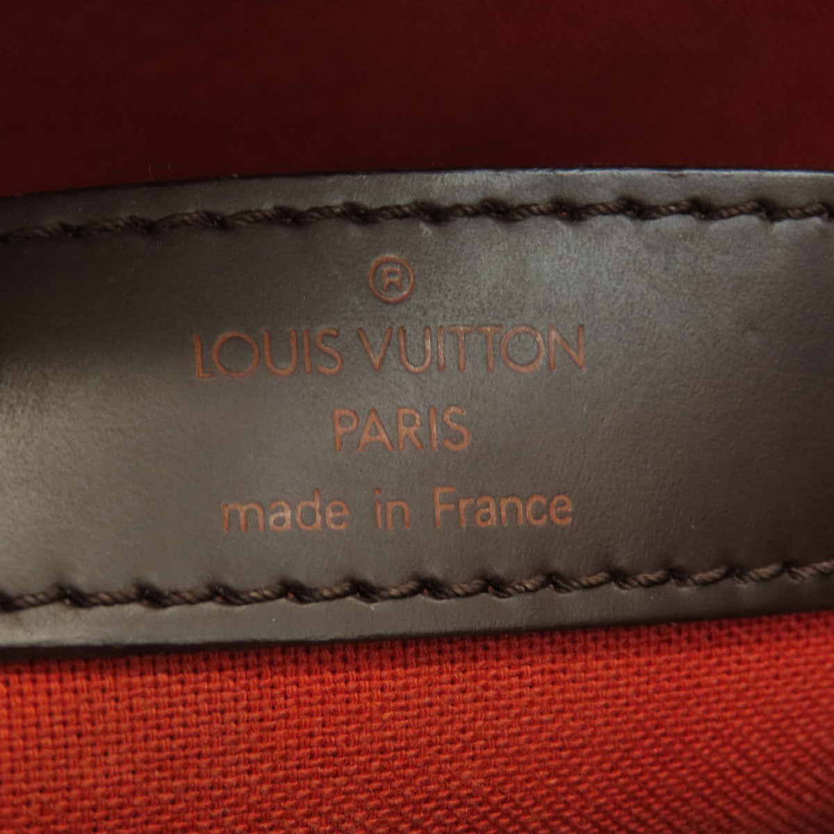LOUIS VUITTON Shoulder Bag N45255 Damier canvas Brown Naviglio Damier Ebene Women Used Authentic