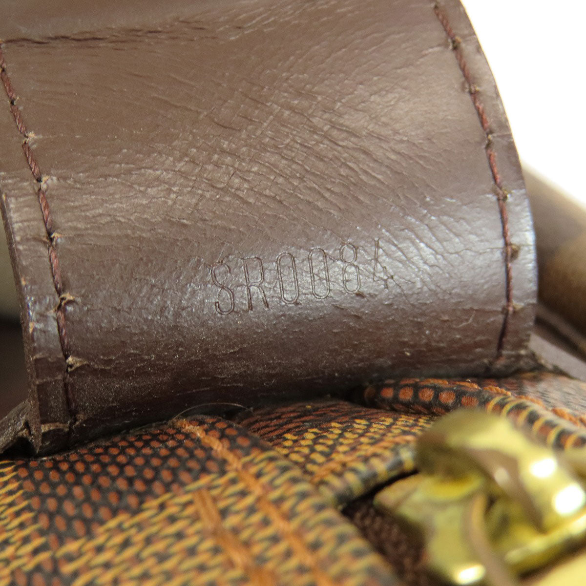LOUIS VUITTON Shoulder Bag N45255 Damier canvas Brown Naviglio Damier Ebene Women Used Authentic
