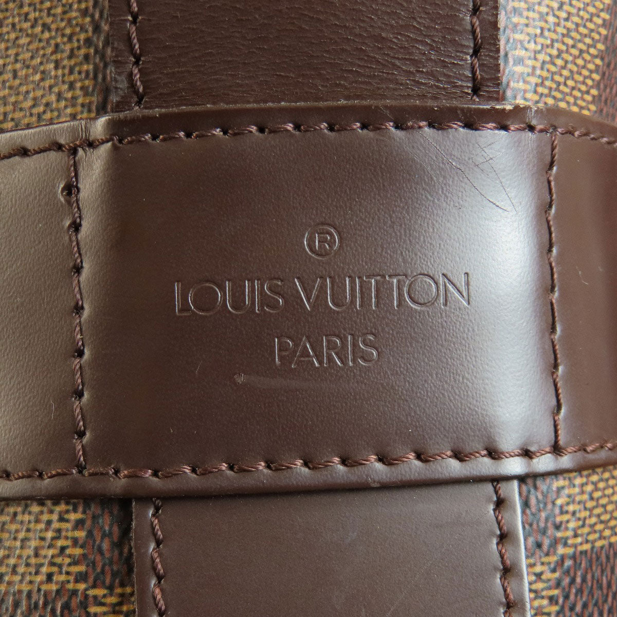 LOUIS VUITTON Shoulder Bag N45255 Damier canvas Brown Naviglio Damier Ebene Women Used Authentic