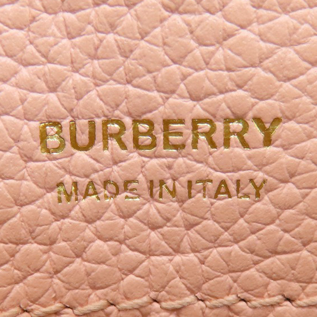 BURBERRY Shoulder Bag leather pink Bucket Bag 2WAY Women Used Authentic