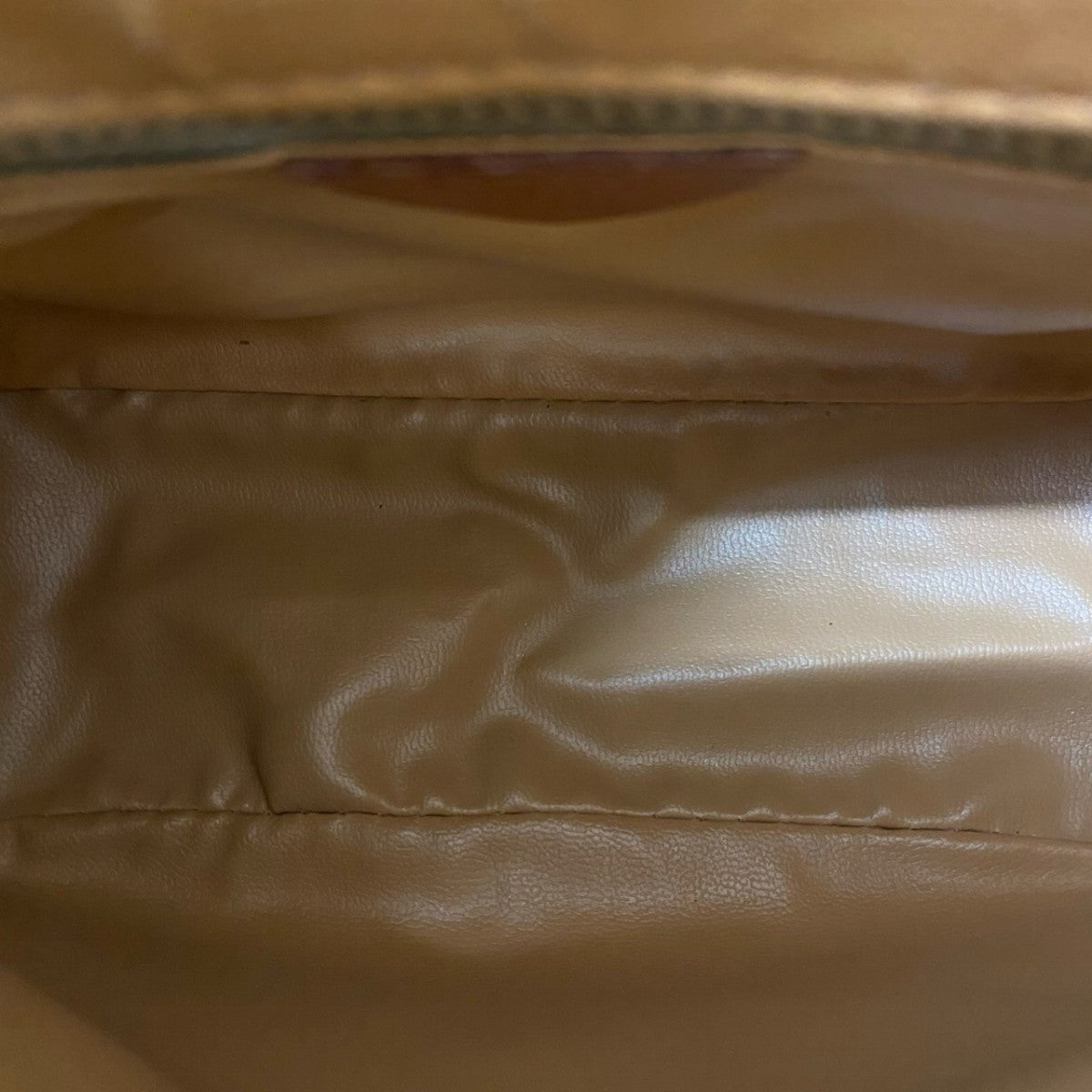 CELINE Shoulder Bag Leather, PVC Brown Macadam Blason Triomphe Pattern Women Used Authentic