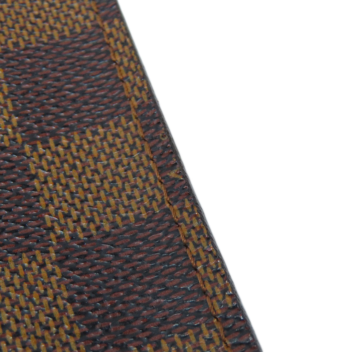 LOUIS VUITTON Bifold Wallet M61668 Damier canvas Brown Compact zip