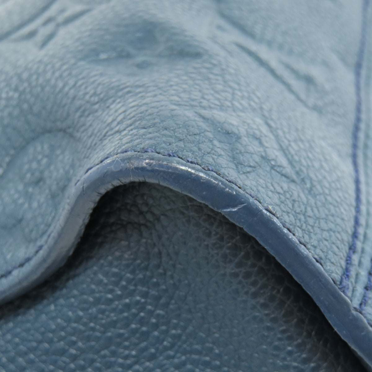 LOUIS VUITTON Clutch bag M93427 Ann Platt Navy Pettyant Women Used Authentic