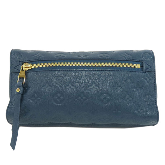 LOUIS VUITTON Clutch bag M93427 Ann Platt Navy Pettyant Women Used Authentic