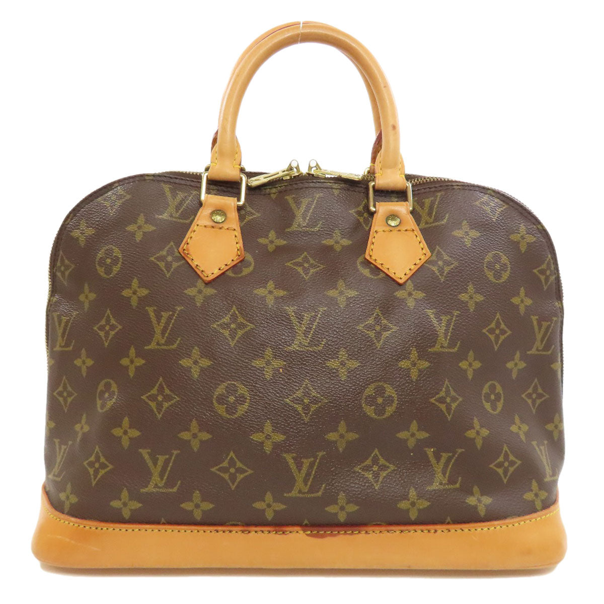 LOUIS VUITTON Handbag M51130 Monogram canvas Brown Alma Women Used Authentic