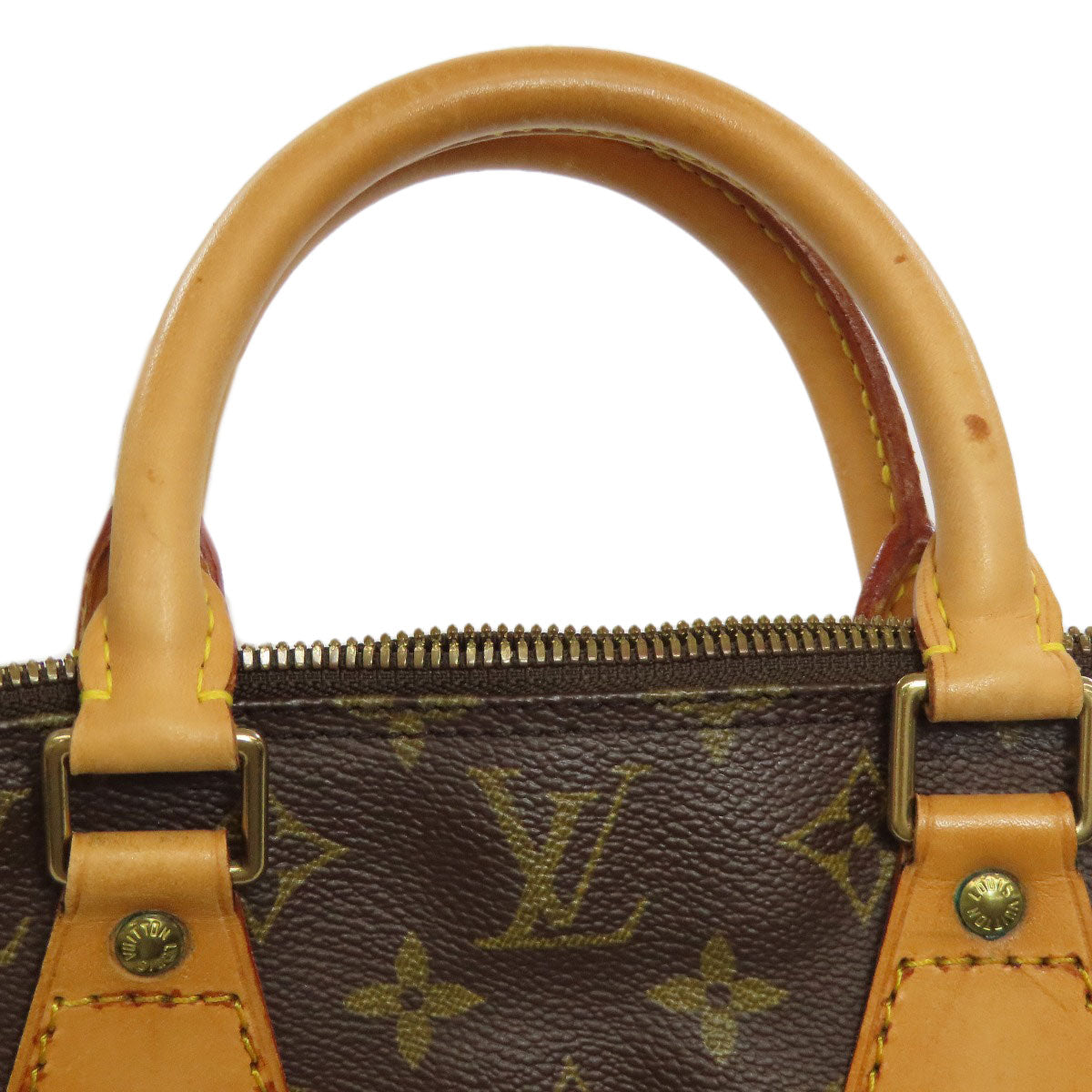 LOUIS VUITTON Handbag M51130 Monogram canvas Brown Alma Women Used Authentic