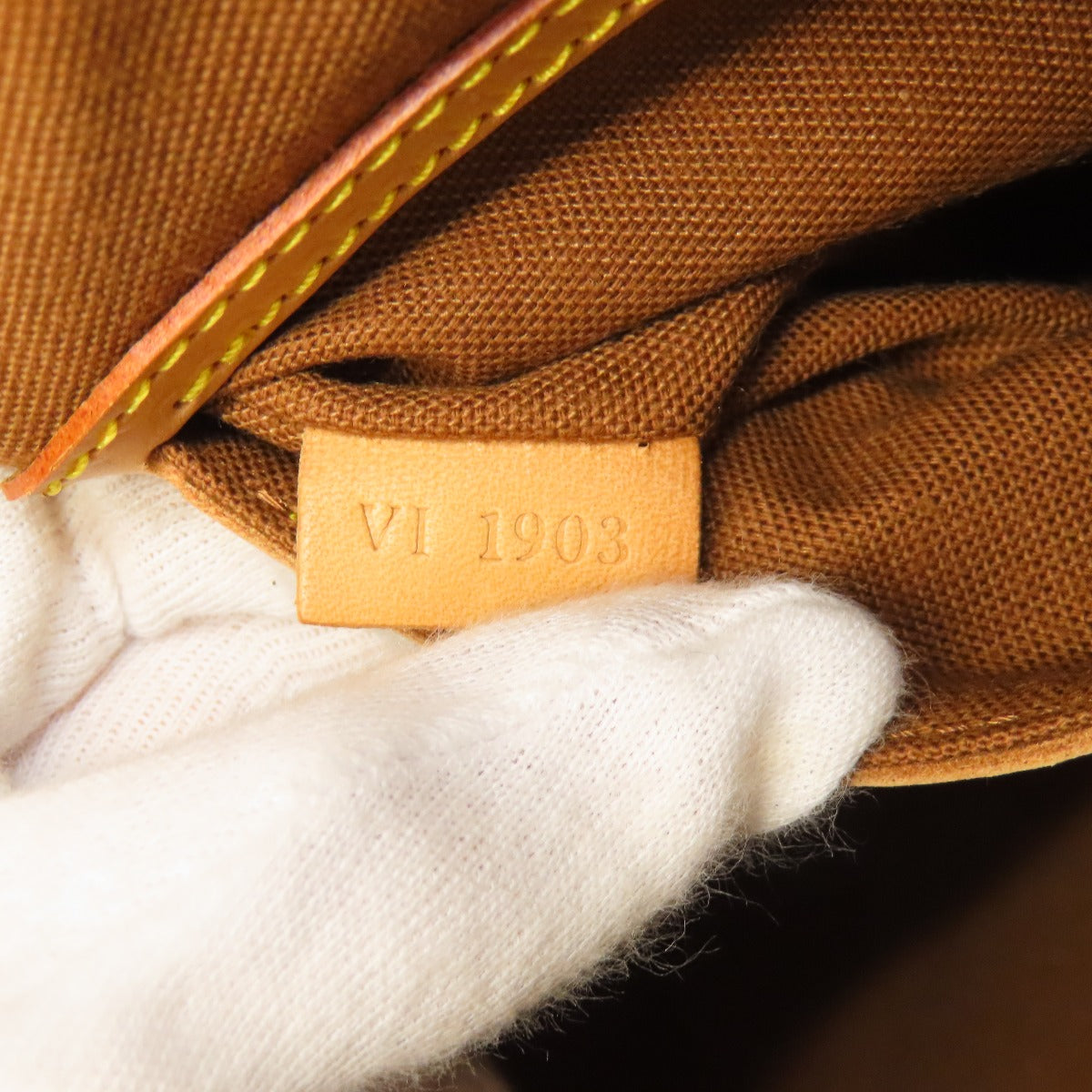 LOUIS VUITTON Handbag M51130 Monogram canvas Brown Alma Women Used Authentic