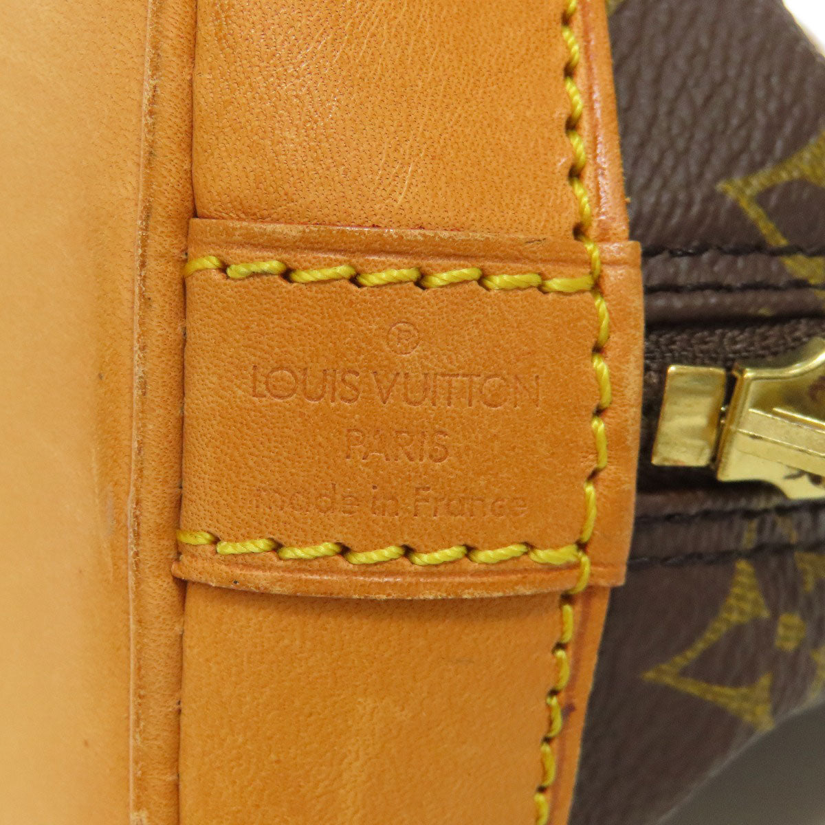 LOUIS VUITTON Handbag M51130 Monogram canvas Brown Alma Women Used Authentic