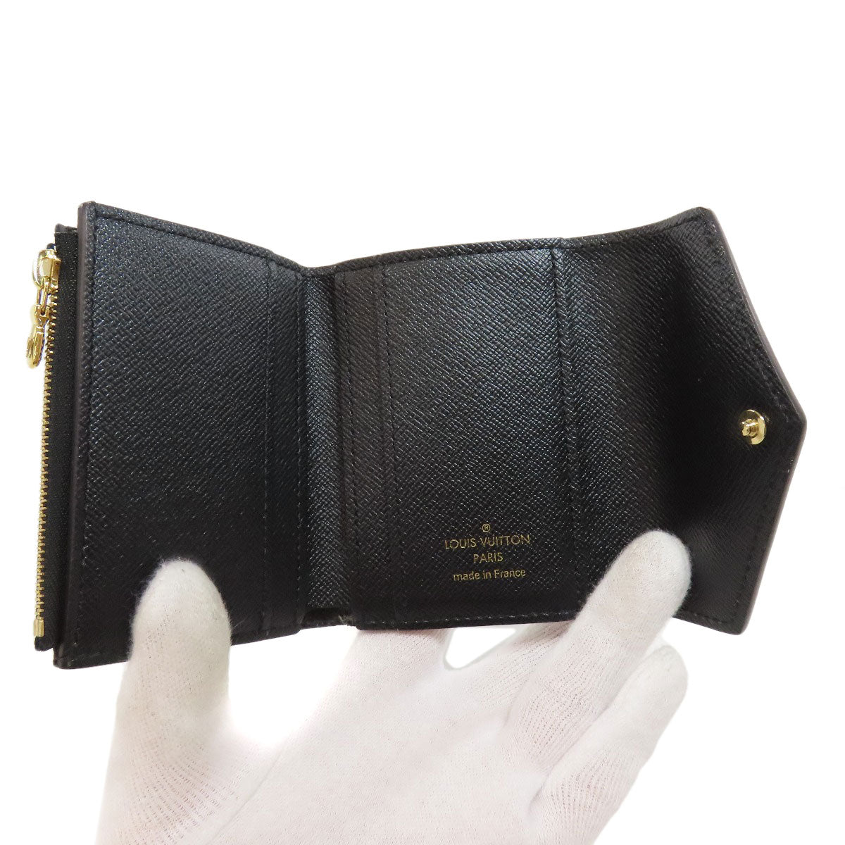 LOUIS VUITTON Bifold Wallet M80725 Monogram reverse Brown Zoe Women Used Authentic