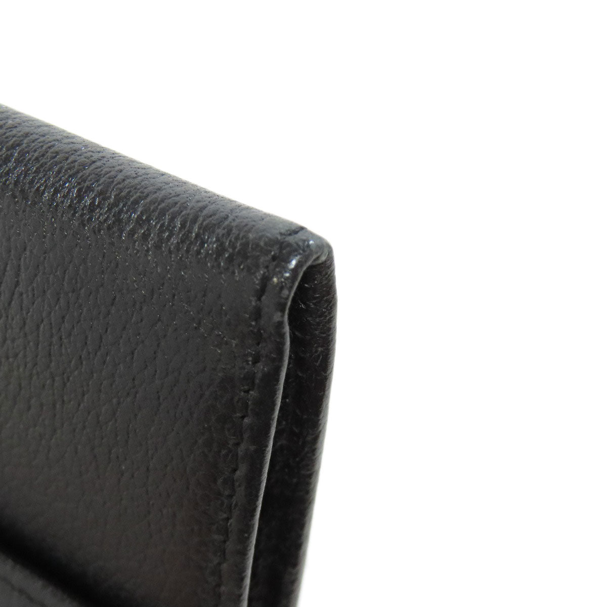 CHANEL Long Wallet Purse Calfskin black Camellia COCO Mark