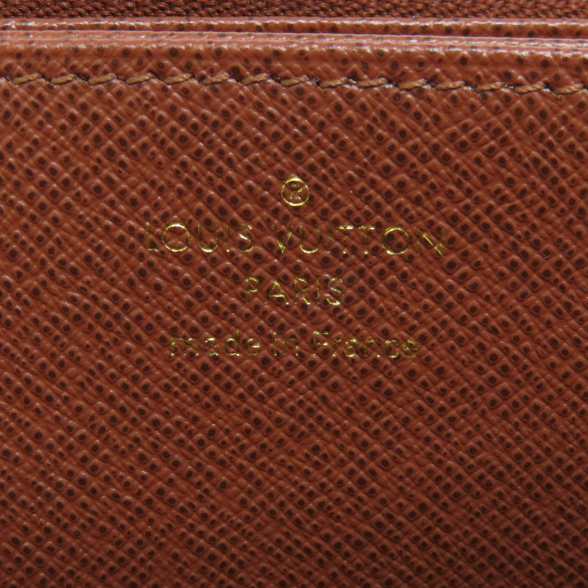 LOUIS VUITTON Long Wallet Purse M42616 Damier canvas Brown Zippy wallet Women Used Authentic
