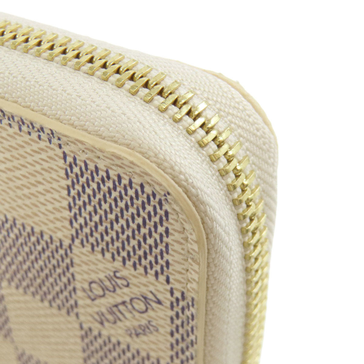 LOUIS VUITTON Long Wallet Purse N41660 Damier canvas white Zippy wallet