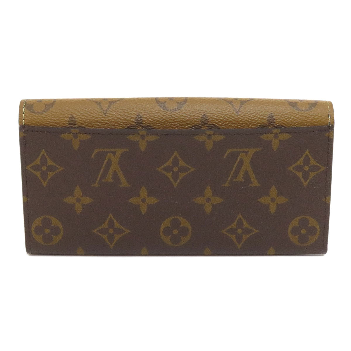 LOUIS VUITTON Long Wallet Purse M82157 Monogram reverse Brown Portefeuille Emily