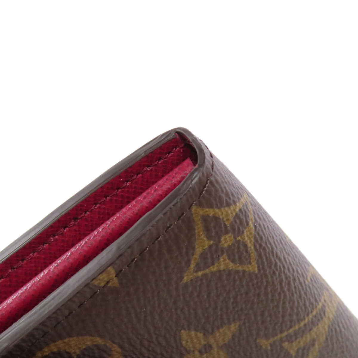 LOUIS VUITTON Long Wallet Purse M62234 Monogram canvas Brown Portefeuille Sara Women Used Authentic
