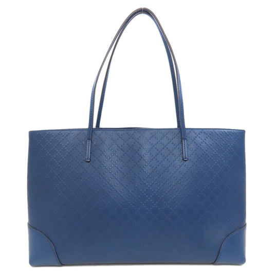 GUCCI Tote Bag 353397 leather blue Diamante Women Used Authentic