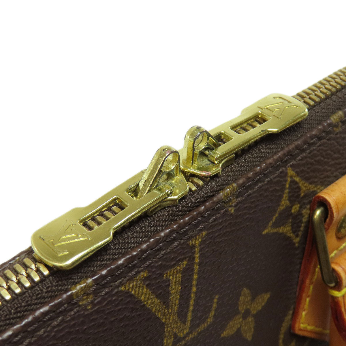 LOUIS VUITTON Handbag M51130 Monogram canvas Brown Alma Women Used Authentic