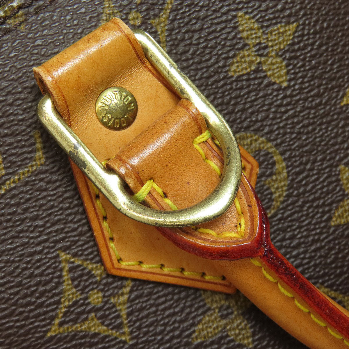 LOUIS VUITTON Handbag M51130 Monogram canvas Brown Alma Women Used Authentic