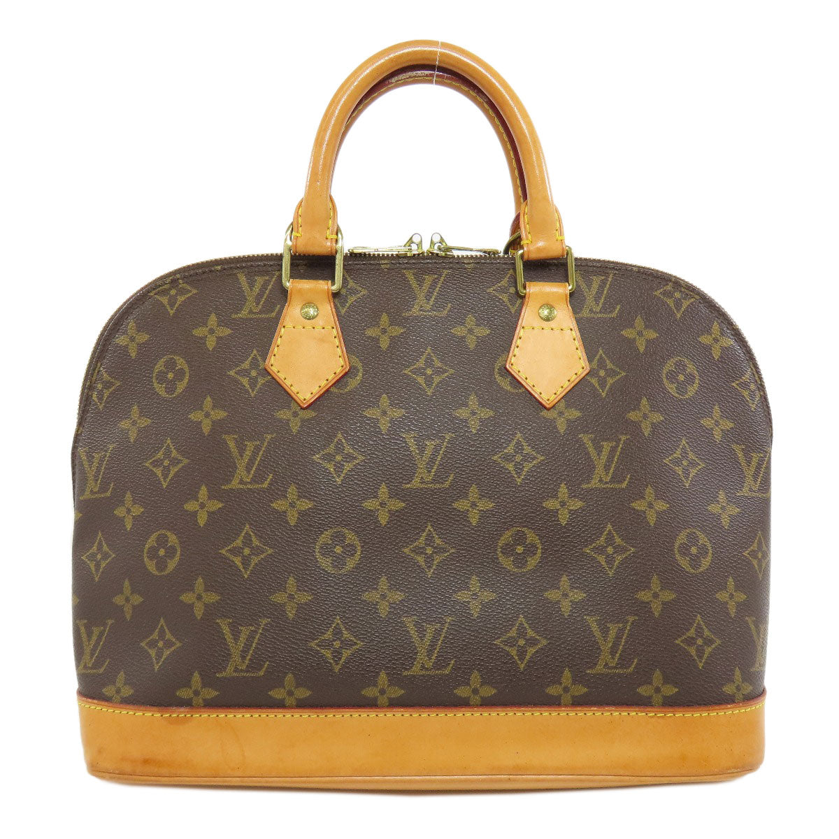 LOUIS VUITTON Handbag M51130 Monogram canvas Brown Alma Women Used Authentic