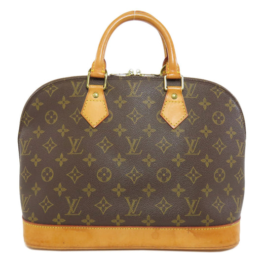 LOUIS VUITTON Handbag M51130 Monogram canvas Brown Alma Women Used Authentic