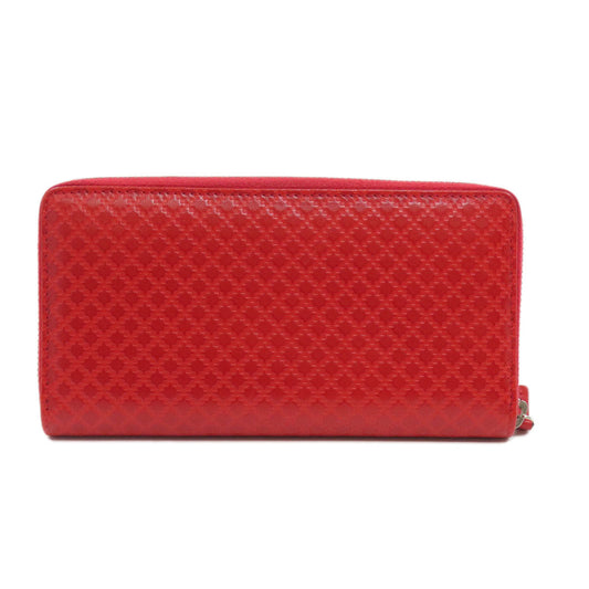 GUCCI Long Wallet Purse 307990 leather Red Diamante Women Used Authentic