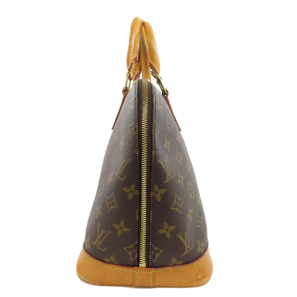 LOUIS VUITTON Handbag M51130 Monogram canvas Brown Alma Women Used Authentic